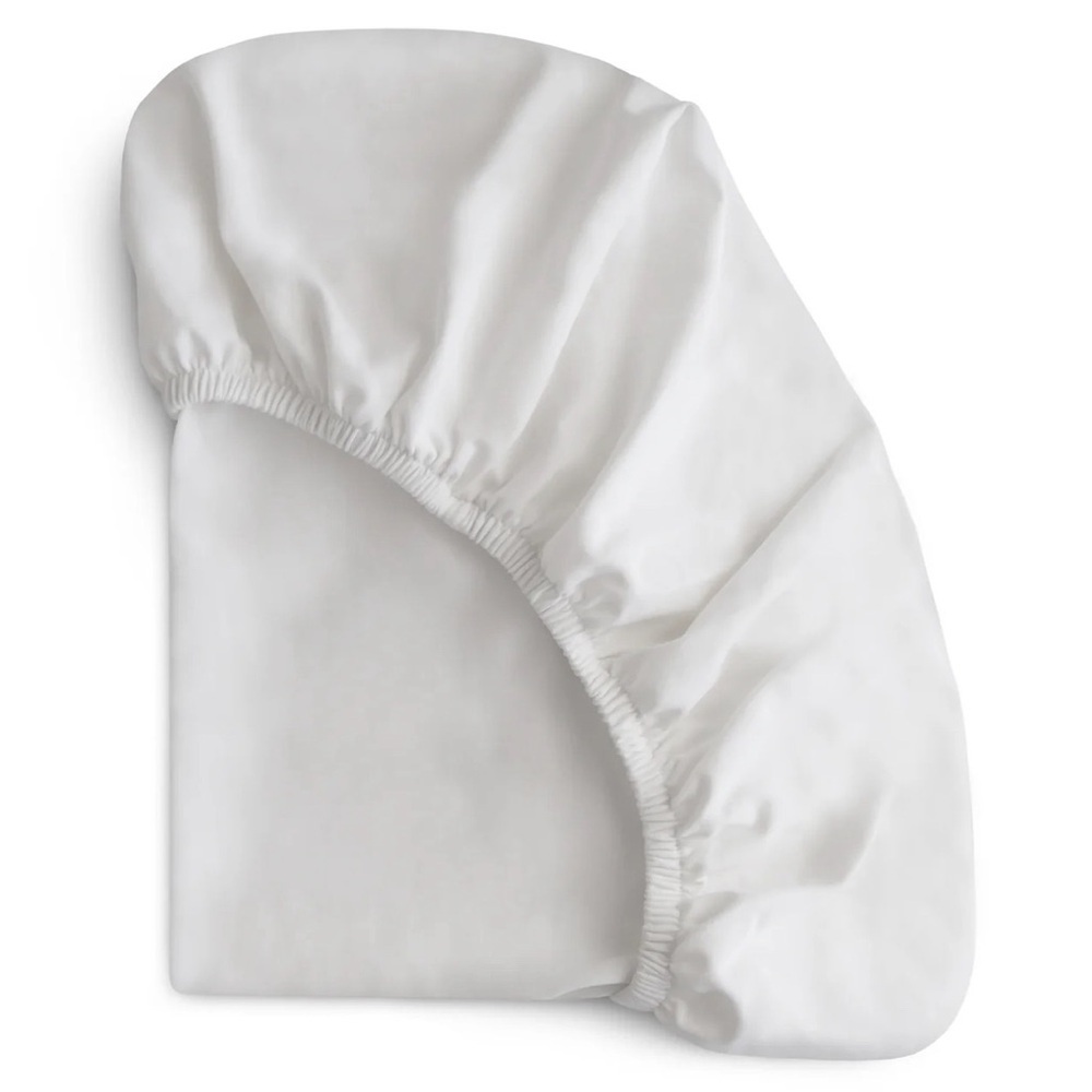 White and Gray 2ct Fitted Bassinet Sheets